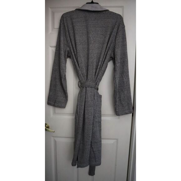 UGG 1096932 Men's Sz XL/2XL Gray Heather Robinson Cotton Fleece Robe - Picture 2 of 13